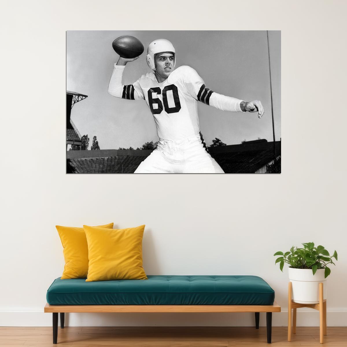 Otto Graham Cleveland American Football Player Poster Wall Art Print Home Wall Decor - xonomax