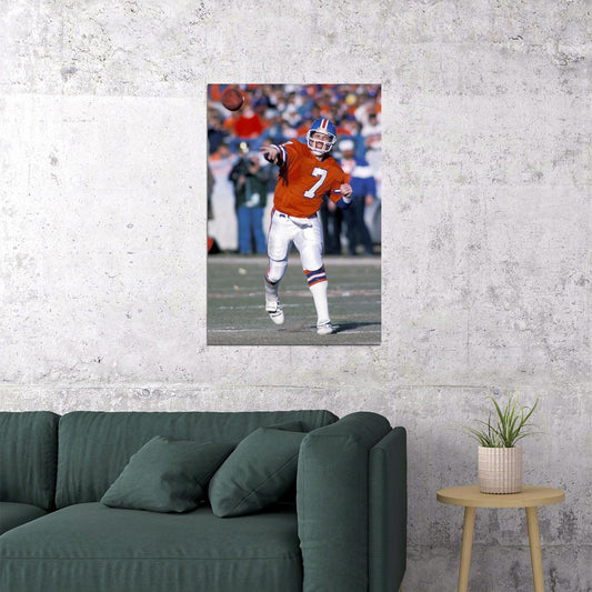 John Elway Denver American Football Player Poster Wall Art Print Home Wall Decor - xonomax