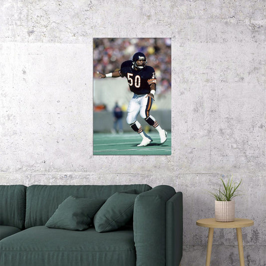 Mike Singletary Chicago American Football Player Poster Wall Art Print Home Wall Decor - xonomax
