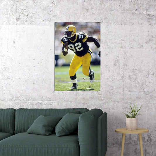 Reggie White Green Bay American Football Player Poster Wall Art Print Home Wall Decor - xonomax