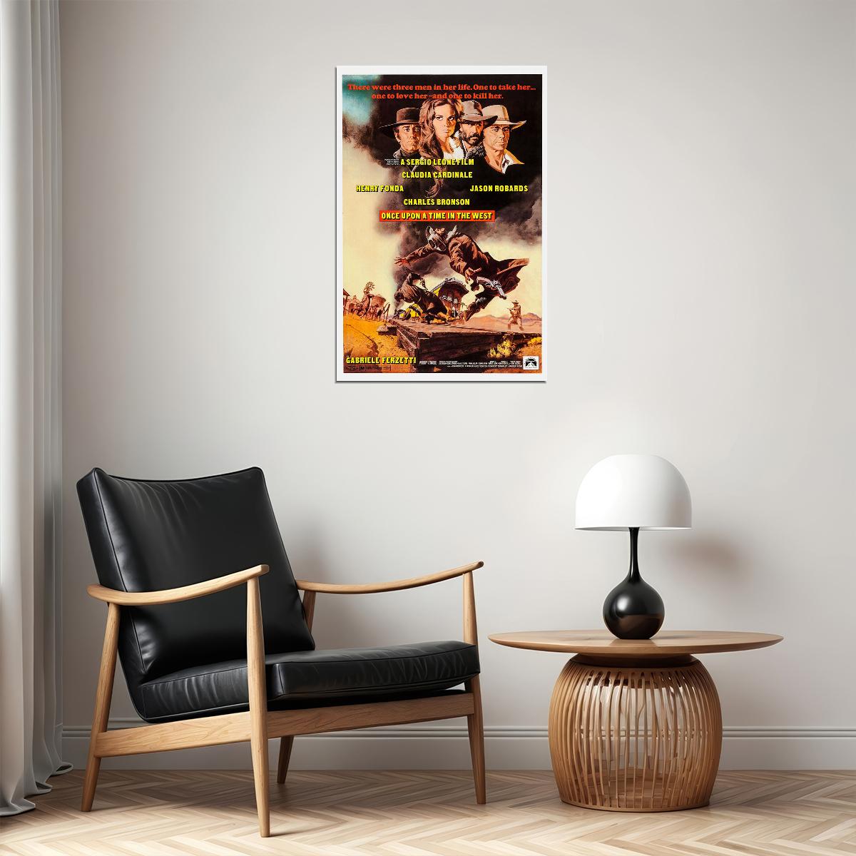 Once Upon A Time In The West Movie Western Action Poster Wall Art Print Home Wall Decor - xonomax