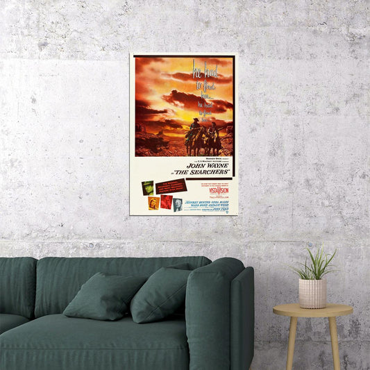 The Searchers Movie Adventure Western Drama Poster Wall Art Print Home Wall Decor - xonomax