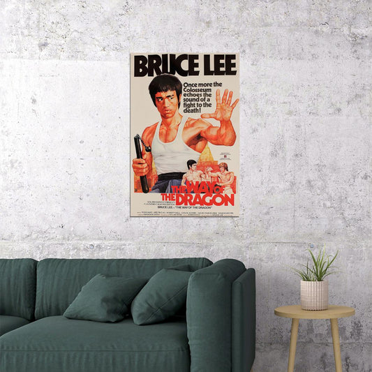 Way Of The Dragon Movie Version 1 Action Comedy Adventure Poster Wall Art Print Home Wall Decor - xonomax