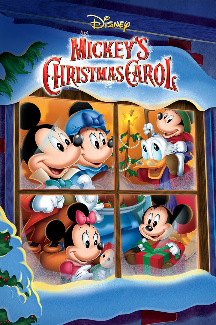 Mickey's Christmas Carol Animation Short Comedy Poster Wall Art Print Home Wall Decor - xonomax
