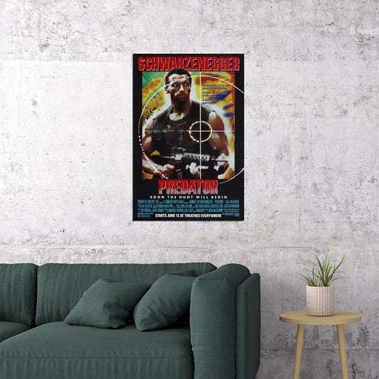 Predator Movie Horror Action Arnold Schwarzenegger Poster Wall Art Print Home Wall Decor - xonomax