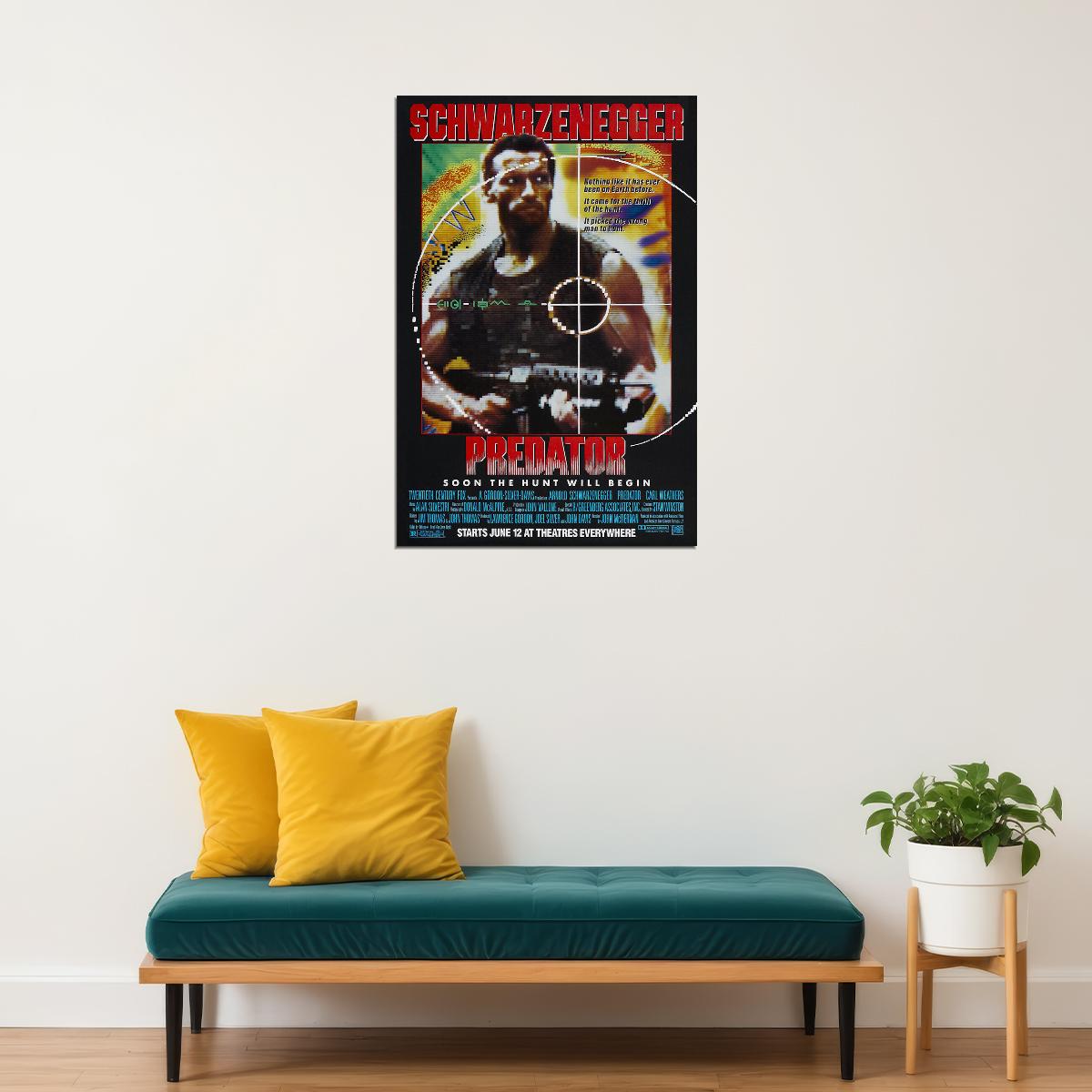 Predator Movie Horror Action Arnold Schwarzenegger Poster Wall Art Print Home Wall Decor - xonomax