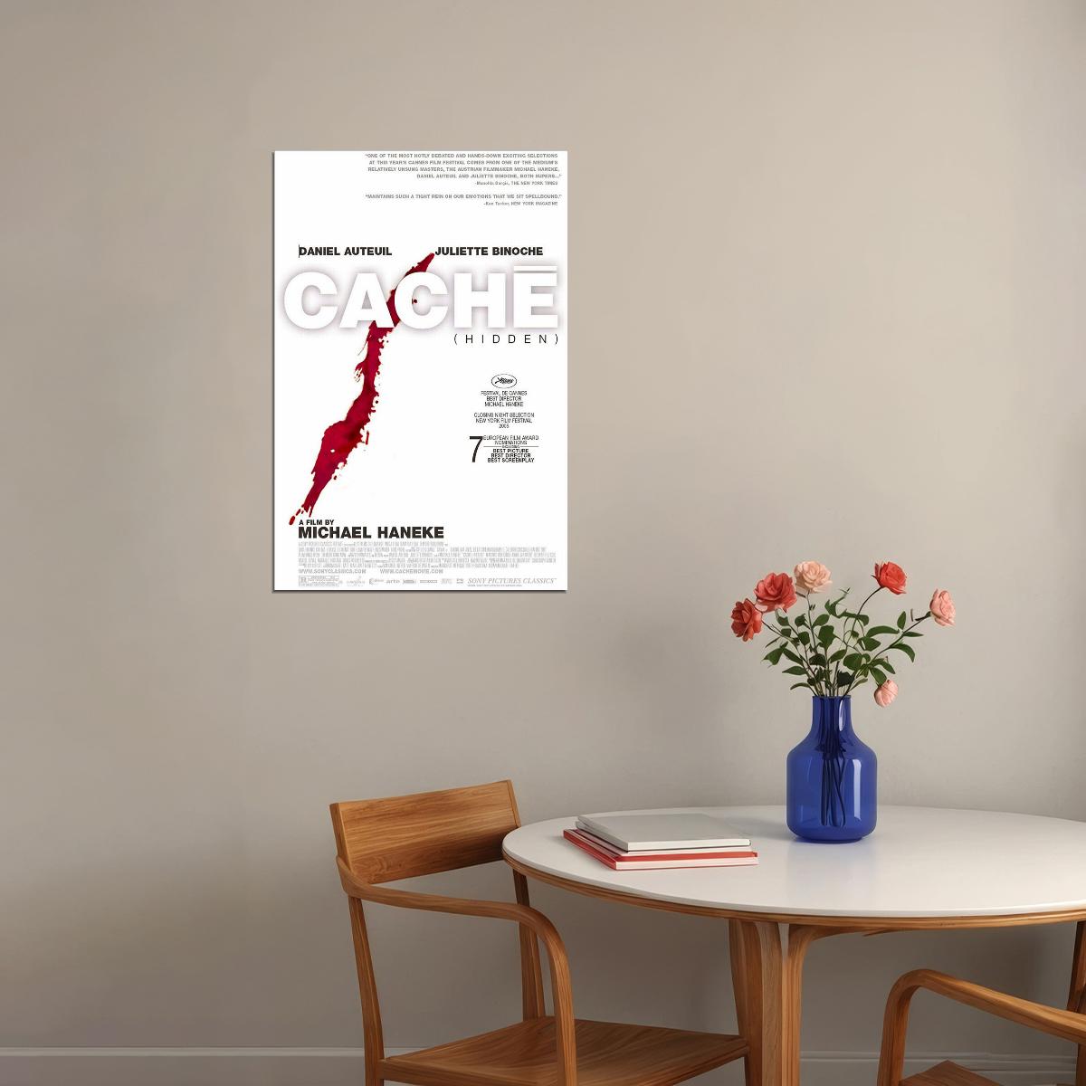 Cache Movie Drama Thriller Mystery Poster Wall Art Print Home Wall Decor - xonomax