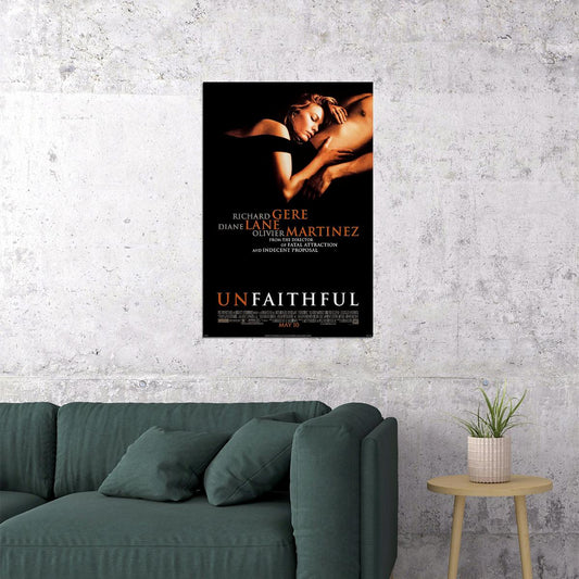 Unfaithful Movie Drama Romantic Thriller Poster Wall Art Print Home Wall Decor - xonomax