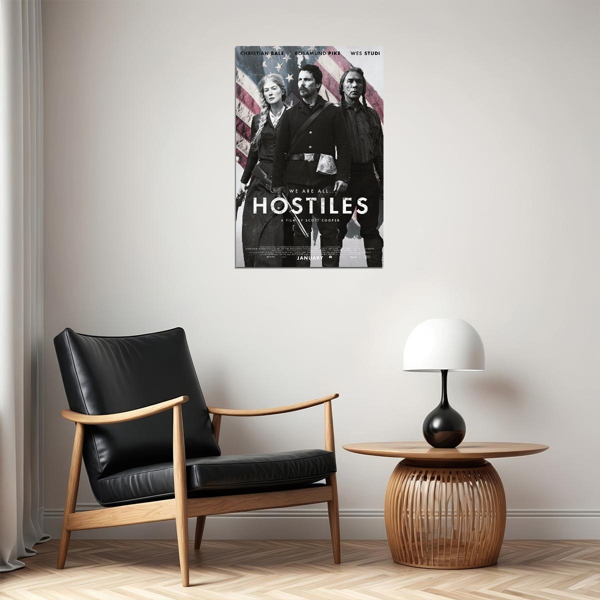 Hostiles Movie Drama Western Adventure Poster Wall Art Print Home Wall Decor