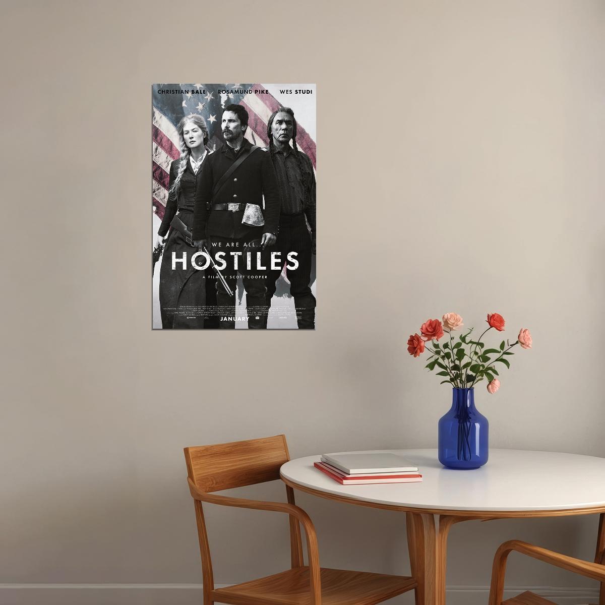 Hostiles Movie Drama Western Adventure Poster Wall Art Print Home Wall Decor