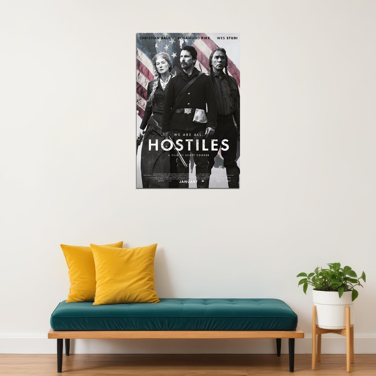Hostiles Movie Drama Western Adventure Poster Wall Art Print Home Wall Decor