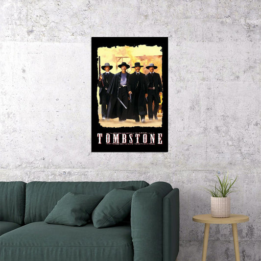Tombstone Classic Movie Fighting Action Vintage Poster Wall Art Print Home Wall Decor - xonomax