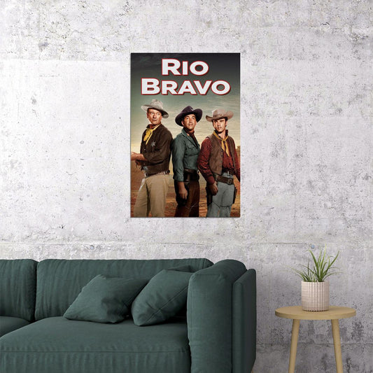 Rio Bravo Movie Drama Western Poster Wall Art Print Home Wall Decor - xonomax