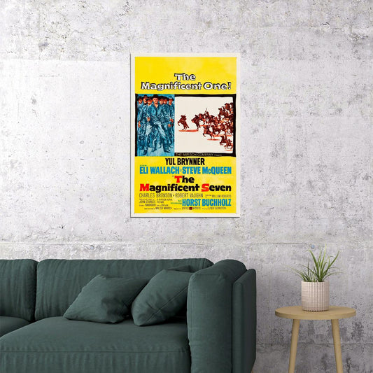 The Magnificent Seven 1960 Movie Drama Western Poster Wall Art Print Home Wall Decor - xonomax