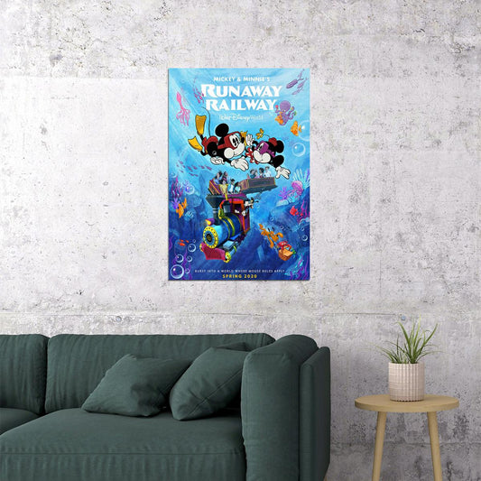 Runway Railway Animation Movie Comedy Attraction Poster Wall Art Print Home Wall Decor - xonomax