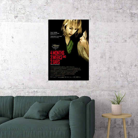 4 Months 3 Weeks And 2 Days Movie Drama Adventure Poster Wall Art Print Home Wall Decor - xonomax