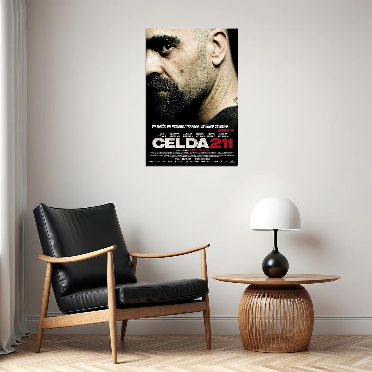 Cell 211 Movie Action Crime Drama Adventure Poster Wall Art Print Home Wall Decor - xonomax
