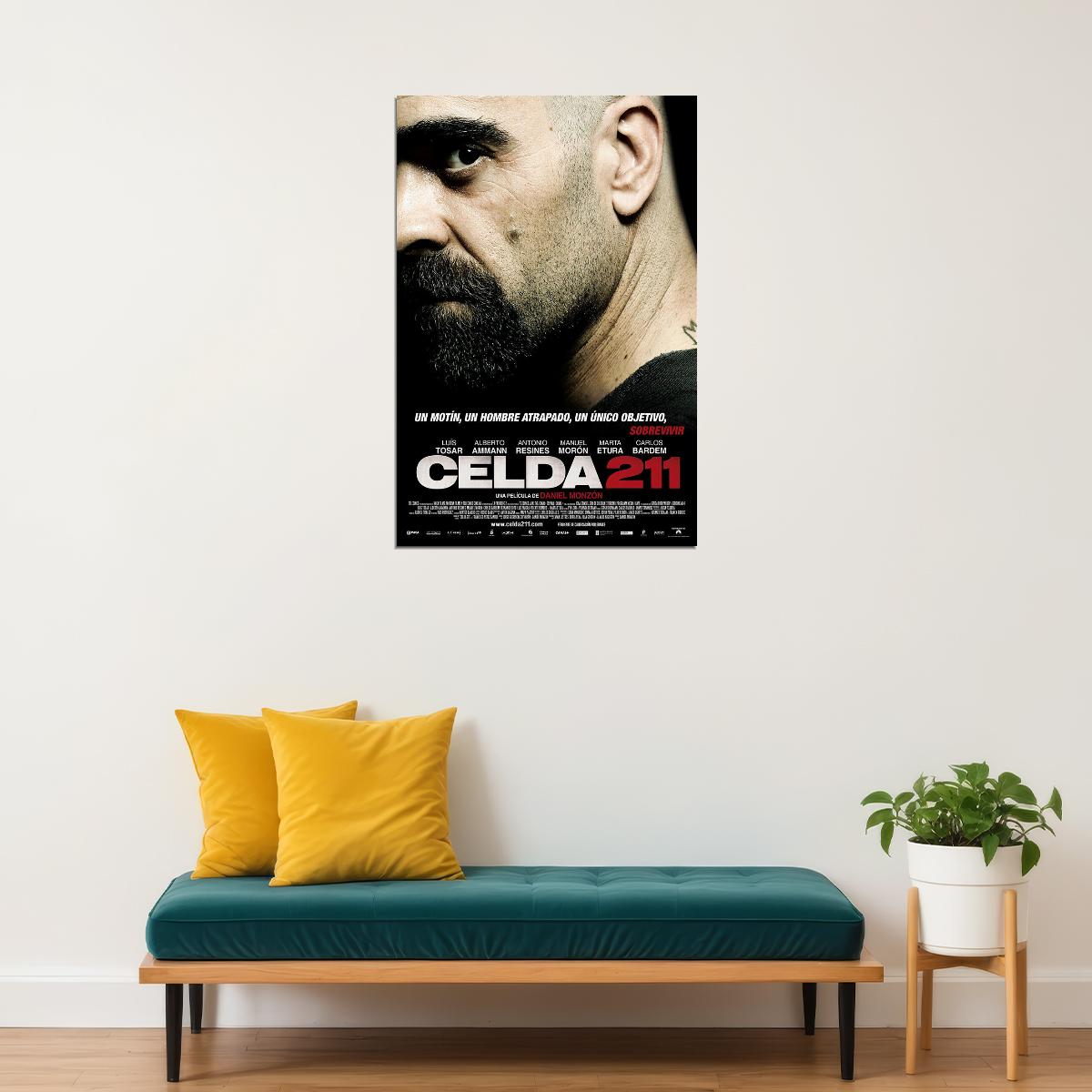Cell 211 Movie Action Crime Drama Adventure Poster Wall Art Print Home Wall Decor - xonomax
