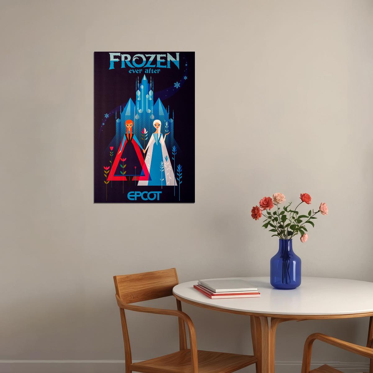Epcot Center Attraction Frozen Ever After Poster Wall Art Print Home Wall Decor - xonomax
