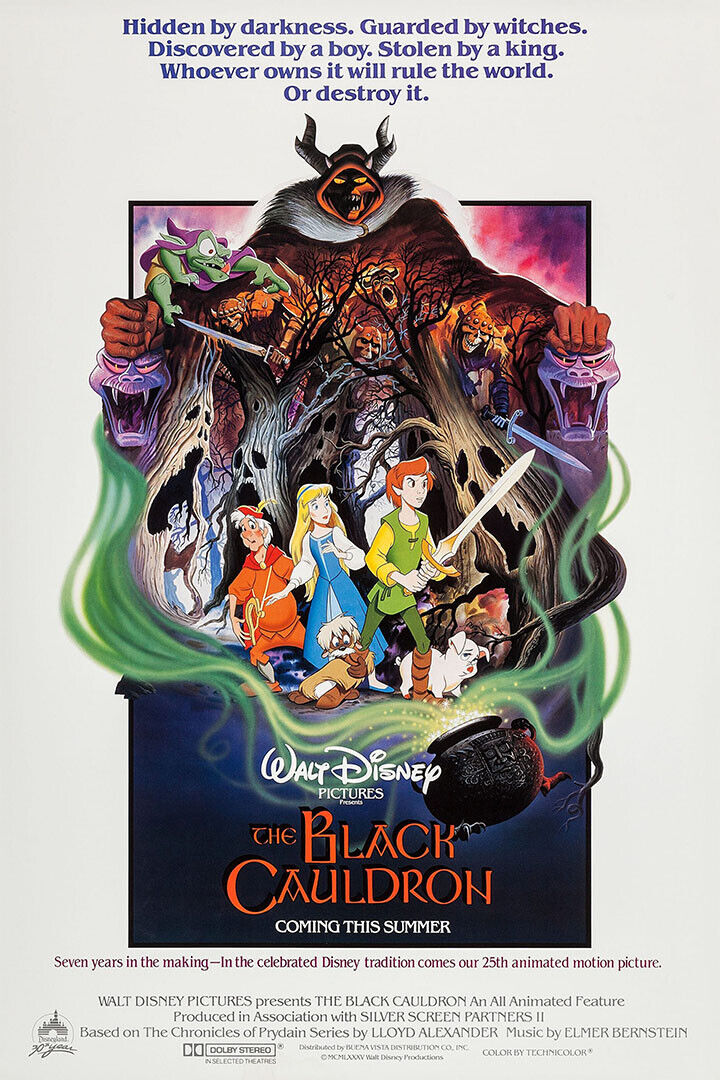 The Black Cauldron Animation Movie Action Adventure Poster Wall Art Print Home Wall Decor - xonomax