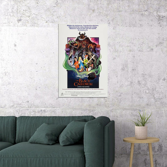 The Black Cauldron Animation Movie Action Adventure Poster Wall Art Print Home Wall Decor - xonomax