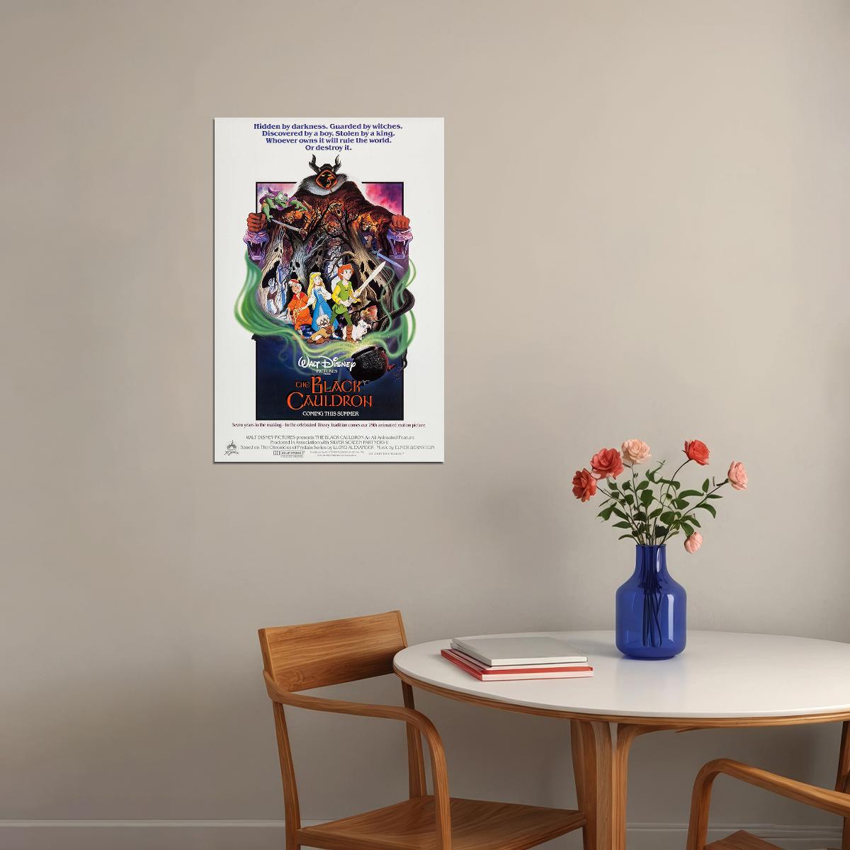 The Black Cauldron Animation Movie Action Adventure Poster Wall Art Print Home Wall Decor - xonomax