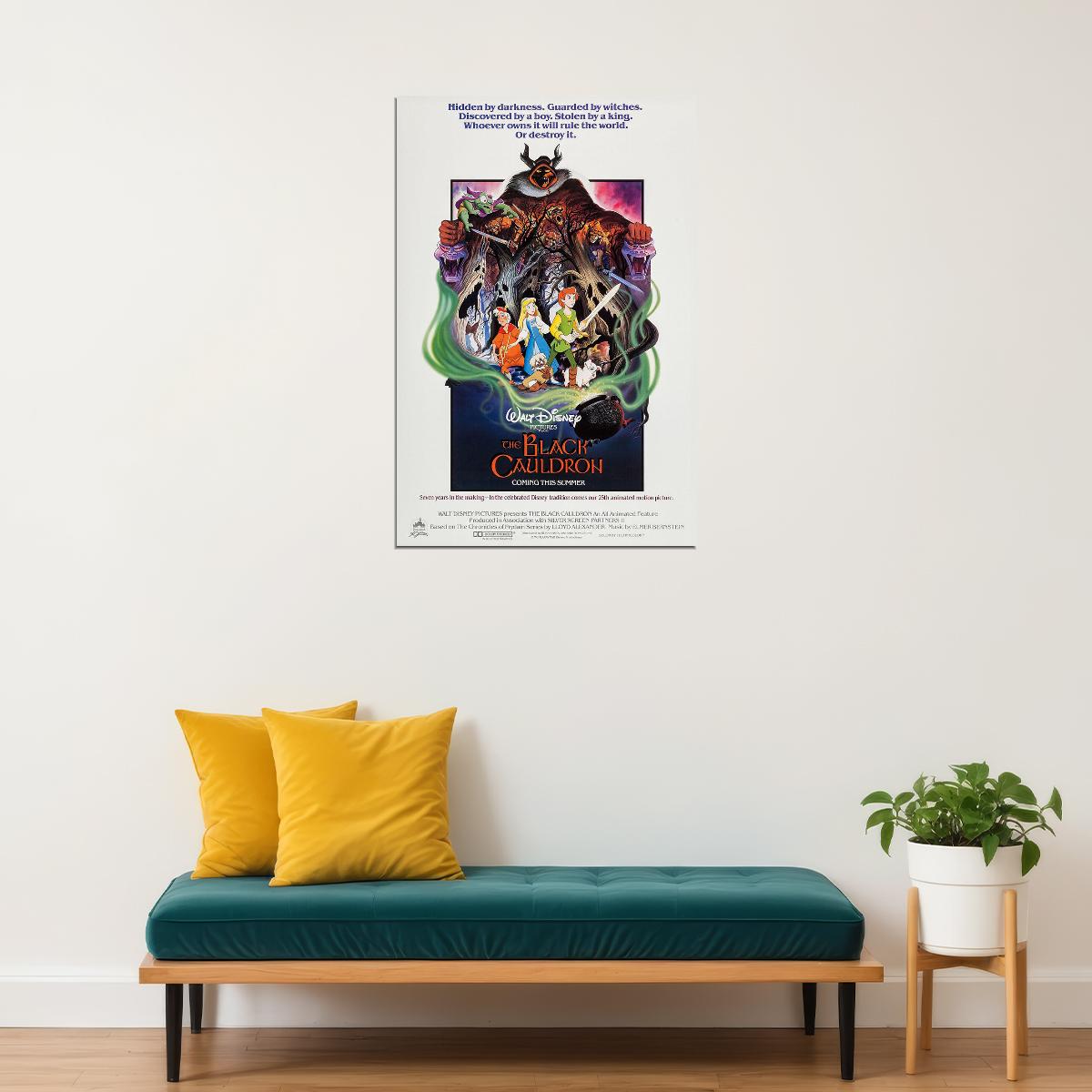 The Black Cauldron Animation Movie Action Adventure Poster Wall Art Print Home Wall Decor - xonomax