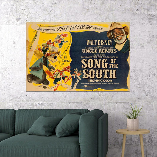 Song Of The South Animation Movie Comedy Family Poster Wall Art Print Home Wall Decor - xonomax
