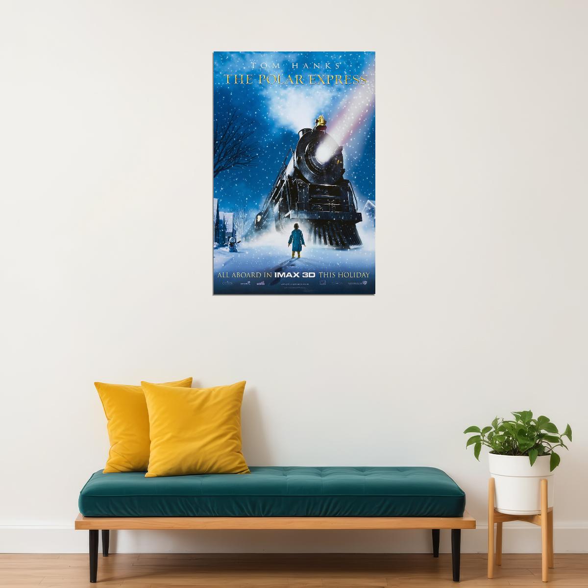 The Polar Express Animation Movie Adventure Comedy Poster Wall Art Print Home Wall Decor - xonomax