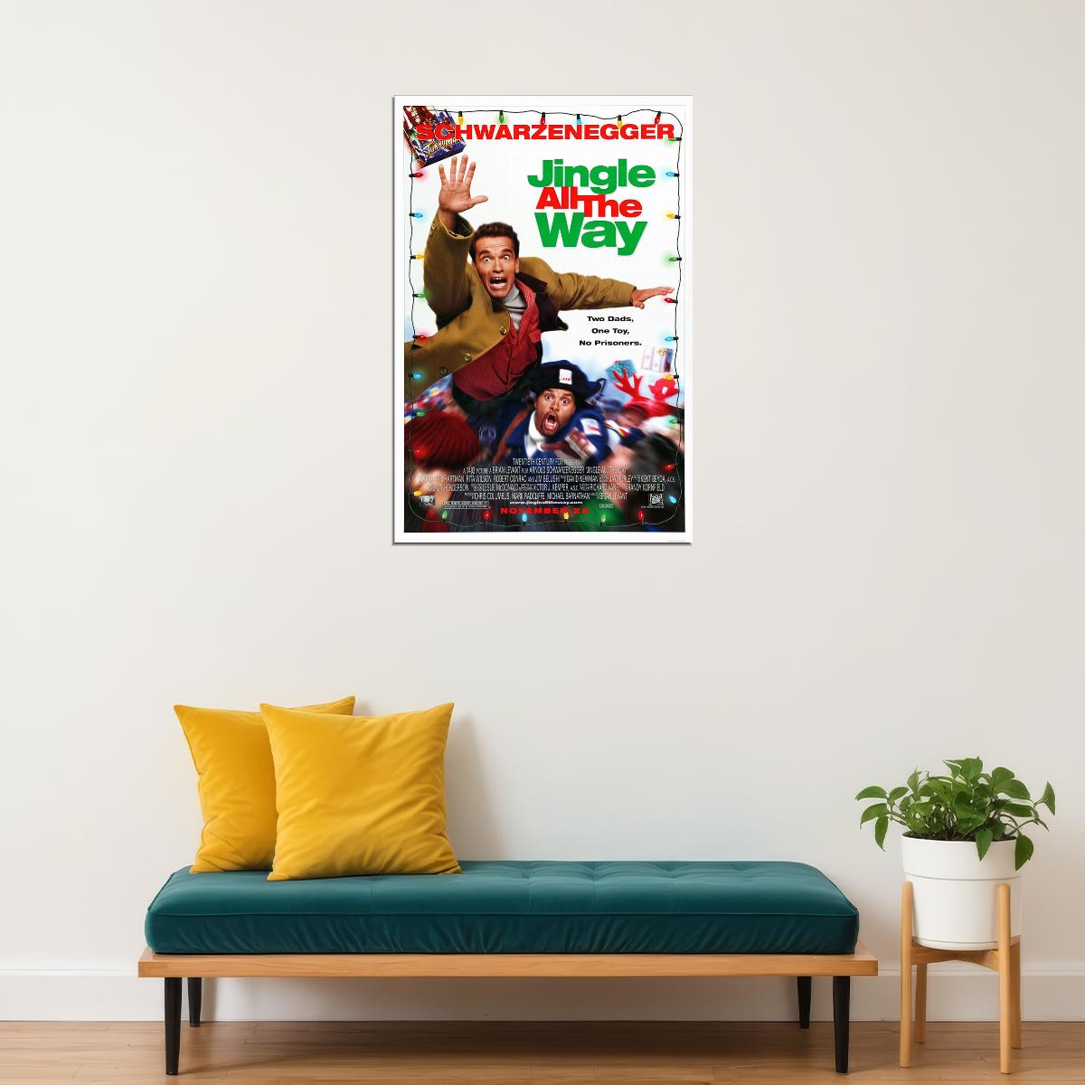 Jingle All The Way Movie Adventure Comedy Family Poster Wall Art Print Home Wall Decor