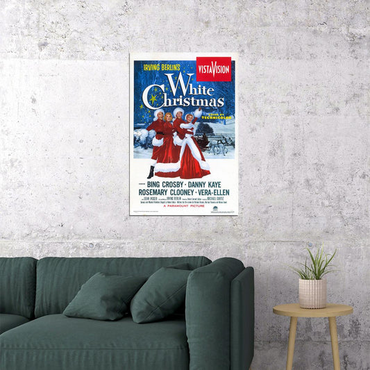 White Christmas Movie Comedy Musical Romance Poster Wall Art Print Home Wall Decor - xonomax