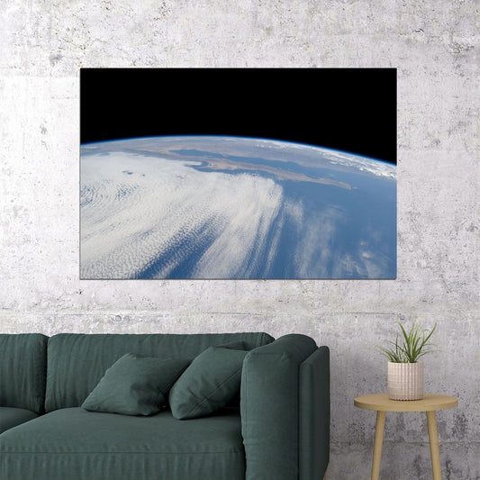 Sts-125 Space Shuttle View Of Earth From Atlantis Poster Wall Art Print Home Wall Decor - xonomax