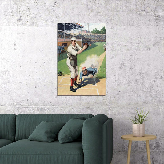 1897 Baseball Player Vintage Style Sports Poster Wall Art Print Home Wall Decor - xonomax