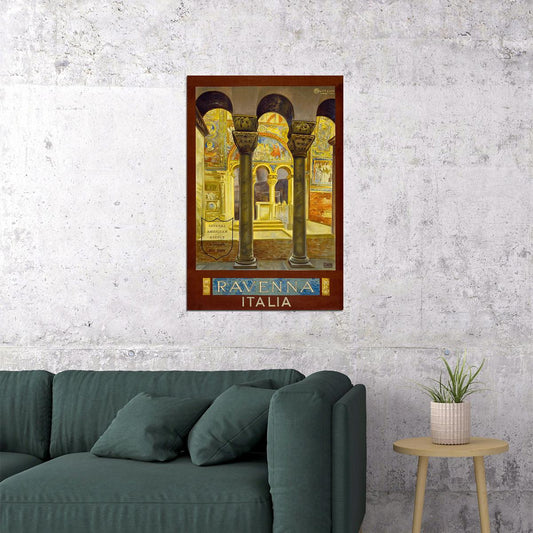 Ravenna Italy 1920s Classic Italian Vintage Style Travel Poster Wall Art Print Home Wall Decor - xonomax