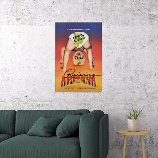 Raising Arizona Movie Comedy Crime Action Poster Wall Art Print Home Wall Decor - xonomax