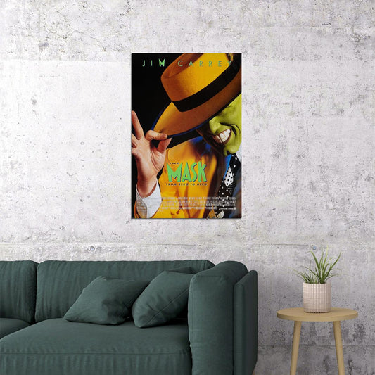 The Mask Movie Crime Action Comedy Poster Wall Art Print Home Wall Decor - xonomax