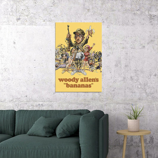 Bananas Movie Comedy Adventure Action Poster Wall Art Print Home Wall Decor - xonomax