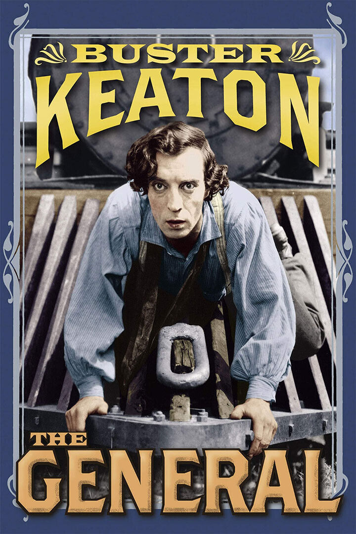 The General 1926 Movie Action Adventure Comedy Poster Wall Art Print Home Wall Decor - xonomax