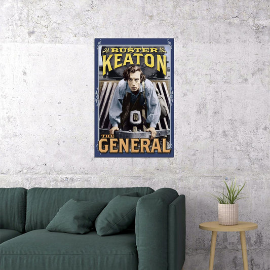 The General 1926 Movie Action Adventure Comedy Poster Wall Art Print Home Wall Decor - xonomax