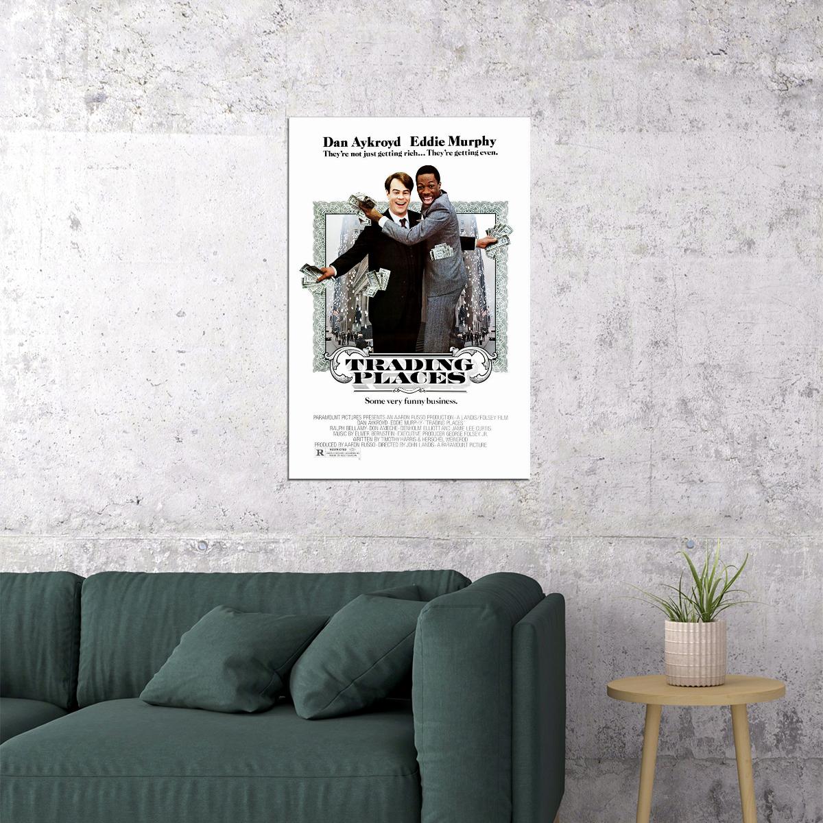 Trading Places Movie Comedy Adventure Poster Wall Art Print Home Wall Decor