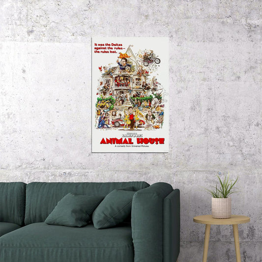 Animal House Movie Comedy Adventure Action Poster Wall Art Print Home Wall Decor - xonomax