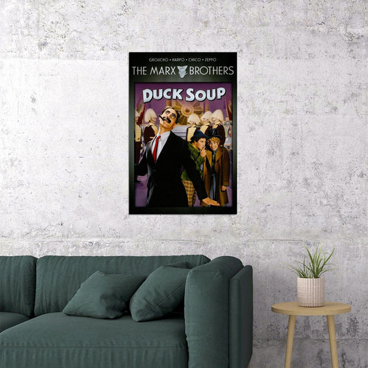 Duck Soup Movie Comedy Musical Poster Wall Art Print Home Wall Decor - xonomax