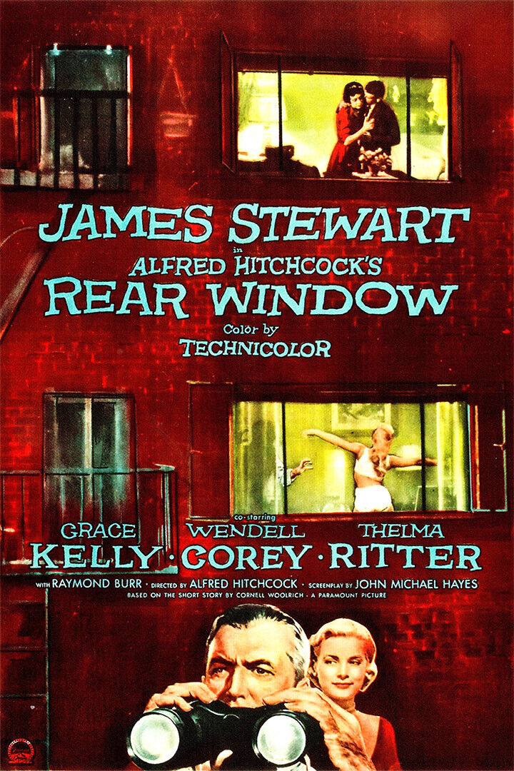 Rear Window Movie Mystery Thriller Action Poster Wall Art Print Home Wall Decor - xonomax
