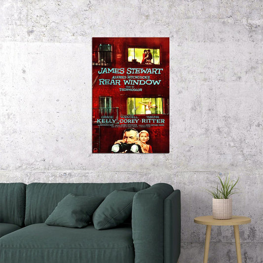 Rear Window Movie Mystery Thriller Action Poster Wall Art Print Home Wall Decor - xonomax