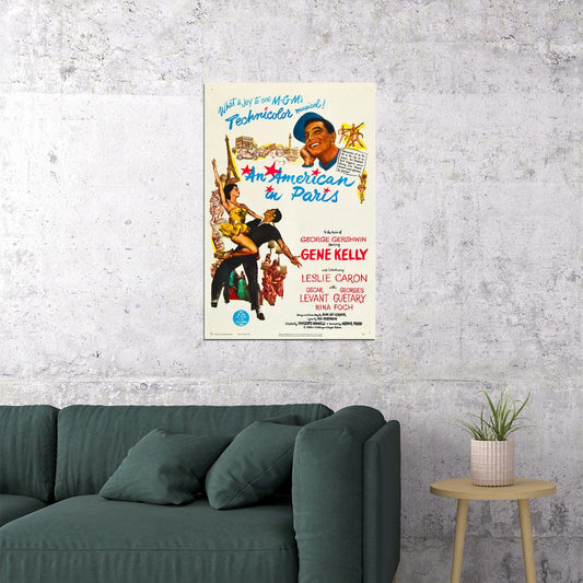 An American In Paris Movie Drama Musical Romance Poster Wall Art Print Home Wall Decor - xonomax