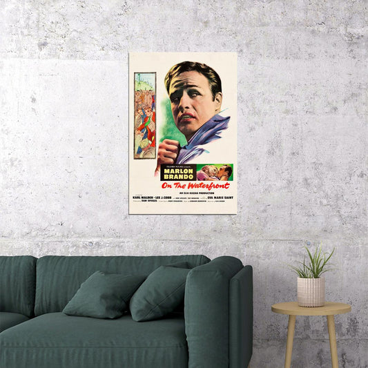 On The Waterfront Movie Crime Drama Thriller Poster Wall Art Print Home Wall Decor - xonomax
