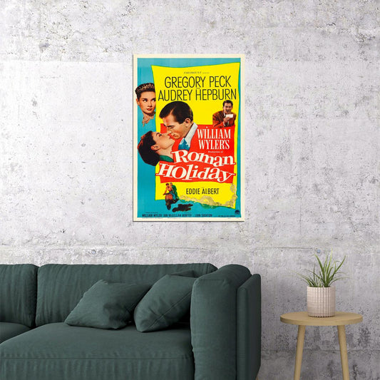 Roman Holiday Movie Comedy Romance Lovely Poster Wall Art Print Home Wall Decor - xonomax