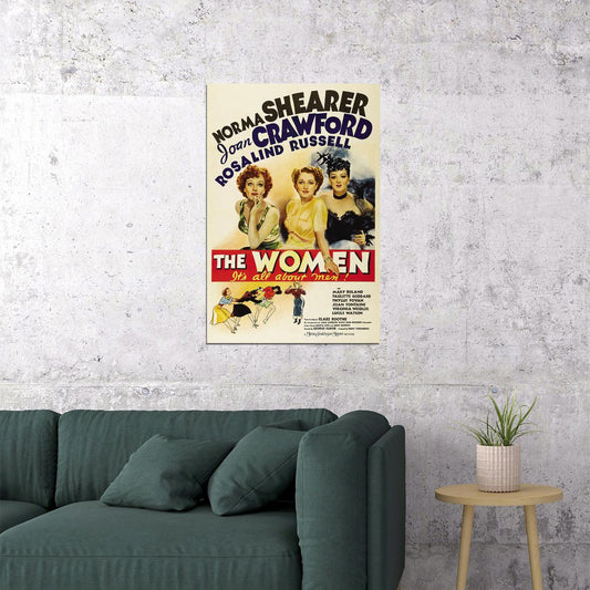 The Women 1939 Movie Comedy Drama Action Poster Wall Art Print Home Wall Decor - xonomax