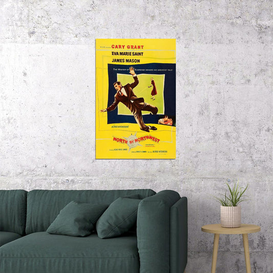 North By Northwest Movie Action Mystery Adventure Poster Wall Art Print Home Wall Decor - xonomax
