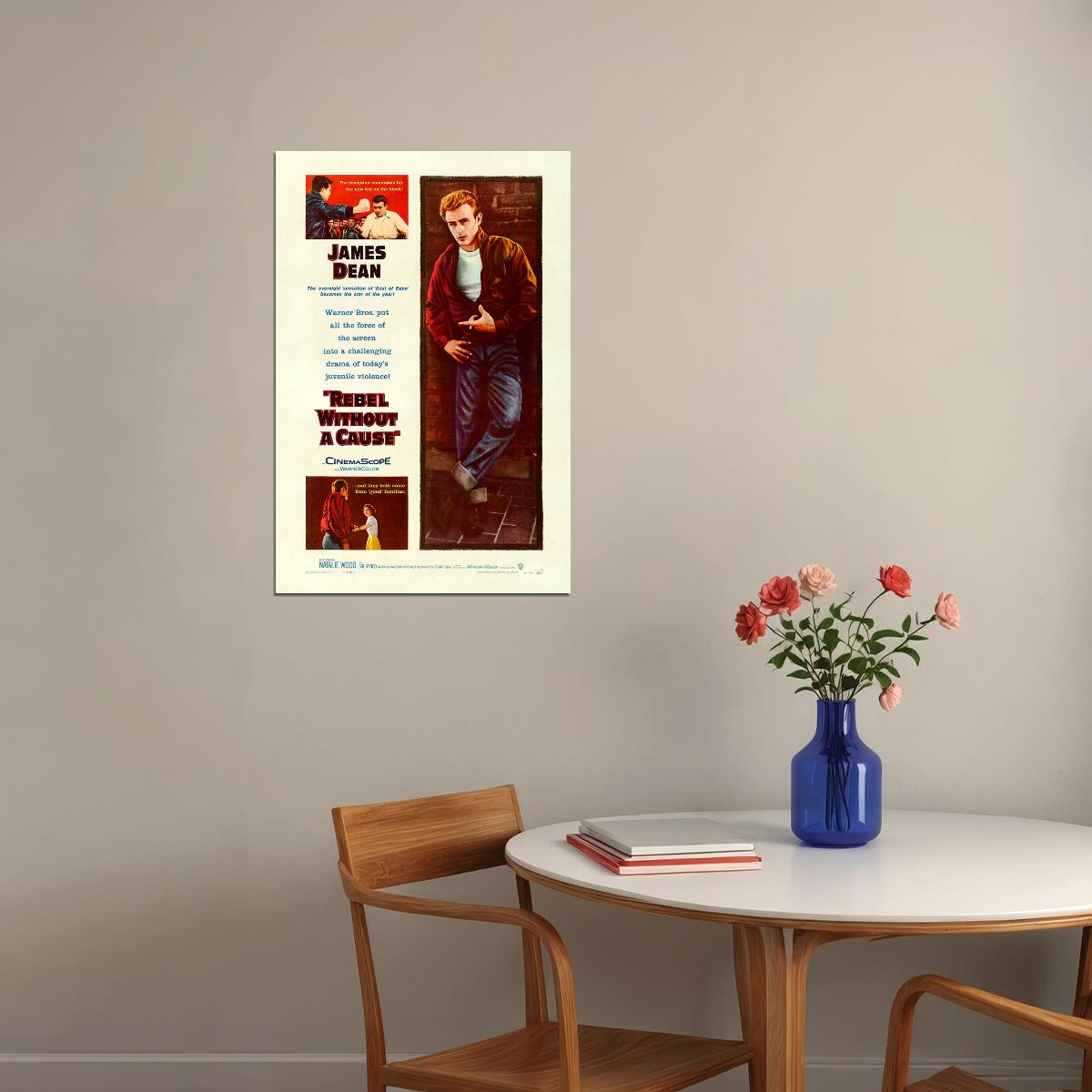 Rebel Without A Cause Movie Drama Action Poster Wall Art Print Home Wall Decor - xonomax